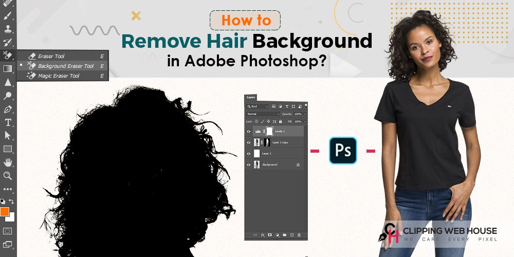Remove Hair Background in Adobe Photoshop